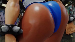 Street Fighter V | Chun-Li (Booty Jiggle Twerk Dance) 4k 60fps #jigglephysics