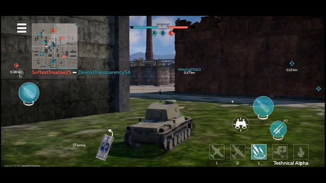 Бой на Chi-Nu II в War Thunder Mobile смотреть онлайн