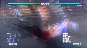 DEAD OR ALIVE 5 LAST ROUND TINA ARMSTRONG & LISA HAMILTON (CHEERLEADER OUTFITS) ARCADE TAG MODE