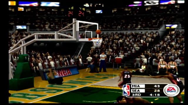 NBA Live 2003 Sonics vs Heat смотреть онлайн