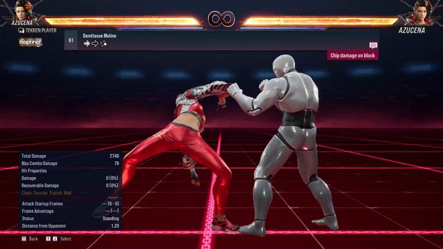 Tekken-8 Azucena Movelist & Frame Data 1080p60fps смотреть онлайн