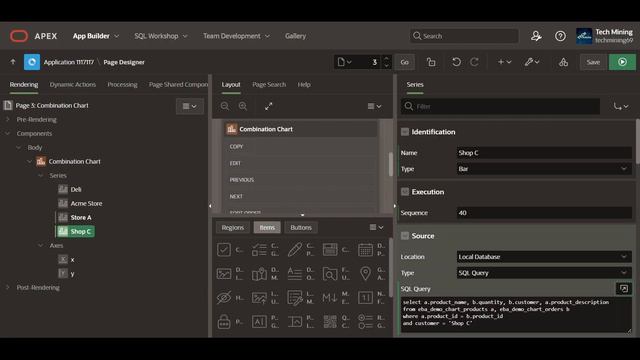 Combination Chart In Oracle APEX смотреть онлайн