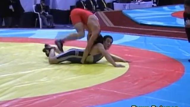 Борьба. Чемпионат Азии-2008 (юниоры). 74 кг Финал. Магомед Мутаев (Кырг.)-Досжан Кортиков (Каз.) смотреть онлайн