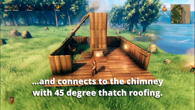 Smoke Free Home - a Valheim starter house with chimney смотреть онлайн