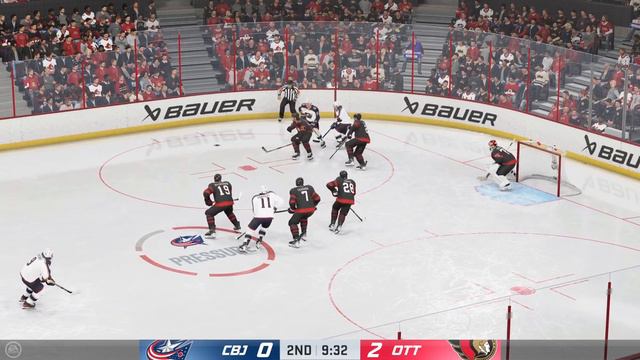 Columbus Blue Jackets vs Ottawa Senators 2/13/2024 NHL 24 Gameplay смотреть онлайн