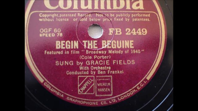 Gracie Fields Begin the beguine смотреть онлайн
