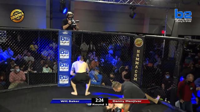 HRMMA 115 Fight 5 Will Baker vs Danny Menjivar 145 Ammy Knock Out KO смотреть онлайн