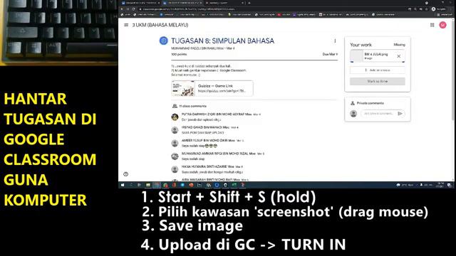 Screenshot Guna Komputer - Tugasan Google Classroom смотреть онлайн