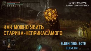 Elden Ring. SotE. Как убить старика-неприкасаемого (Aging Untouchable)? Легкий способ победы!