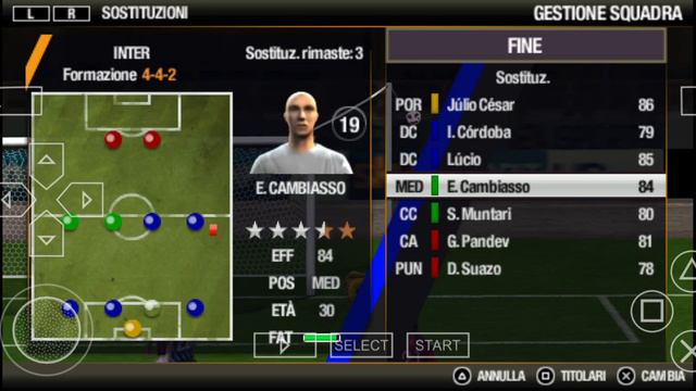 Fifa 11 - PPSSPP - Inter vs Ac Milan - Serie A 2010-11 - GamePlay смотреть онлайн