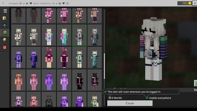 100 iOS Matching Skins Minecraft Bedrock Cosmetics Pack! Cosmetics, hd skins! Works on hive! смотреть онлайн