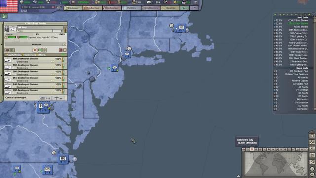 Hearts of Iron 3 - United States of America - Ep 5 [October '40 to May '41] смотреть онлайн