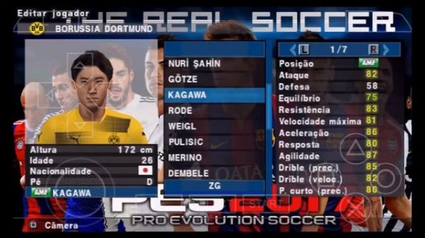 PES 2017 BRASILEIRO & EUROPEU - ATUALIZADO/FACES REAIS + NARRAÇÃO BRASILEIRA (PPSSPP/PSP)