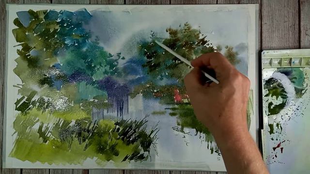 After the rain, watercolor смотреть онлайн