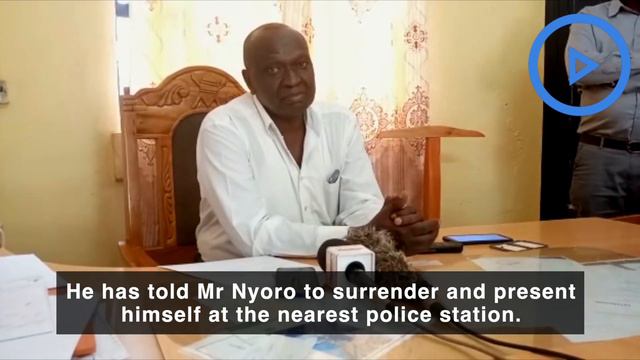 Muranga County Criminal Investigations officer Julius Rutere maintains that they will arrest Nyoro смотреть онлайн