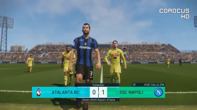 PES 2018 - 2017-18 Serie A - ATALANTA vs NAPOLI смотреть онлайн