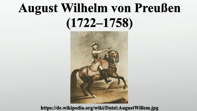 August Wilhelm von Preußen (1722–1758) смотреть онлайн