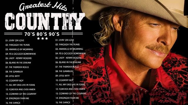 Best Alan Jackson Country Songs Of All Time - Old Country Music Collection 70s 80s 90s смотреть онлайн