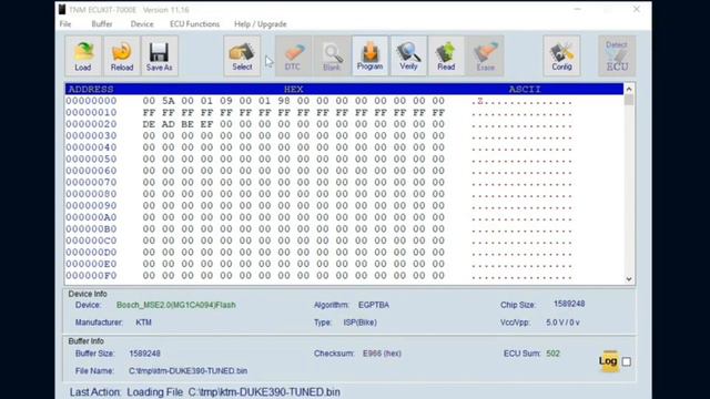 TNM7000: Чип тюнинг KTM BOSCH MSE2(M61CA094) смотреть онлайн