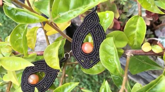 Macrame by Afeng： 2021-06｜Macrame Tutorial｜Macrame Earrings｜Matching earrings for 2021-04 pend смотреть онлайн