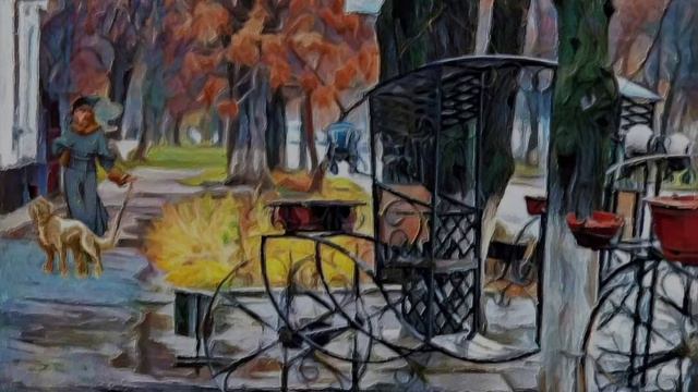 ілюстрація "дама з собачкою" -Олександр Шандан,автор тексту Вікторія Покора смотреть онлайн