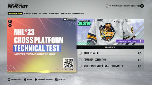 UNE AUTRE BÊTA SUR NHL 23 MAIS EN ÉQUIPE DE RÊVE ? (TEST DU CROSS-PLATFORM) QC/FR смотреть онлайн