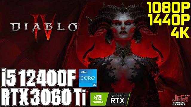 ТЕСТ I5 12400F RTX3060TI 1080X1440P4K