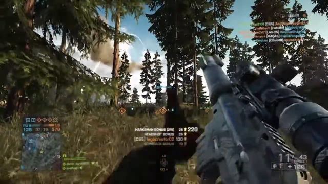 Battlefield 4 long range headshot cs5 sniper смотреть онлайн