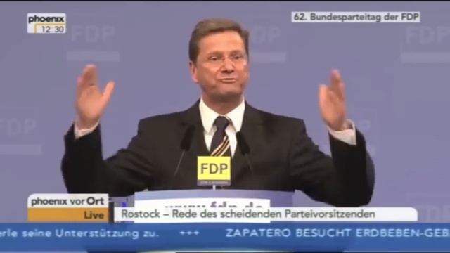 Guido Westerwelle Abschiedsrede FDP смотреть онлайн