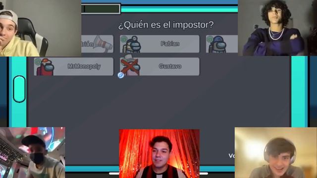 Among us Gameplay - Adrian Isaac Ft. Felipe Albors, Gustavo Rosa, Sensei Medina y Fabián Bruno смотреть онлайн