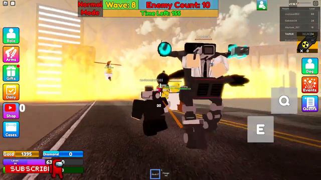 Skibidi toilet / bathroom attack / roblox fun gameplay смотреть онлайн