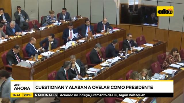 Cuestionan y alaban a Ovelar como presidente смотреть онлайн