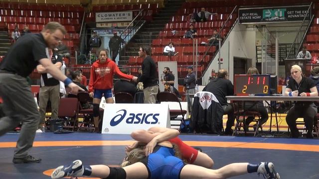 2016 CDN JR NAT FW59kg Chelsey Sicard (Guelph) Vs Lauren Minns (LES Crazy Dogs)