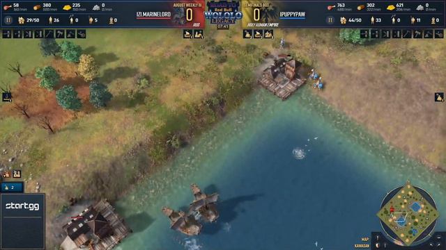 MarineLorD vs 1Puppypaw: Road to Red Bull Wololo August Weekly #3 - Age Of Empires 4 смотреть онлайн