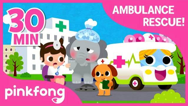 Doctor I'm Sick! | +Compilation | Ambulance Rescue | Pinkfong Songs for Children смотреть онлайн