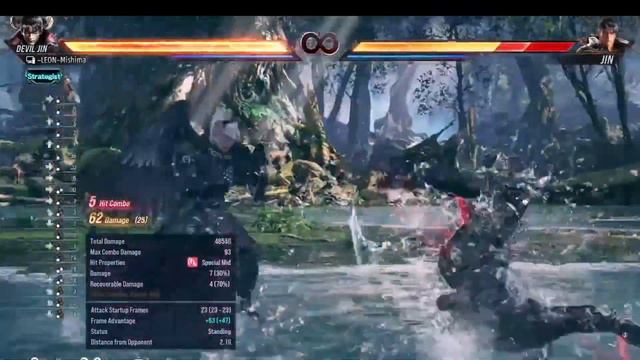 TEKKEN 8 ~ DEVIL JIN ~ Hardest and Max damage Combo (Instant ws3 knee combos) смотреть онлайн