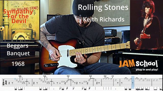 The Rolling Stones Sympathy for the Devil Keith Richards Guitar Solo with TAB смотреть онлайн