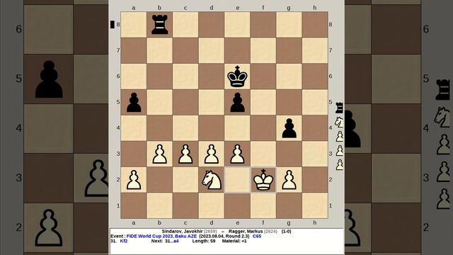 Sindarov, Javokhir vs Ragger, Markus | FIDE World Chess Cup 2023, Baku Azerbaijan смотреть онлайн
