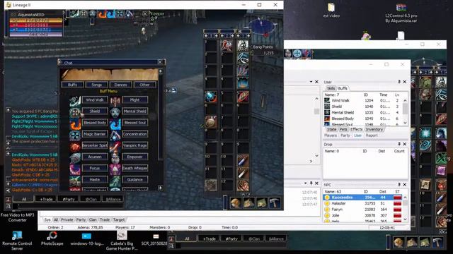 L2 Adrenaline bot - Script AUTO FARME 1.1 [FULL ALL] + Explicação [HD] смотреть онлайн