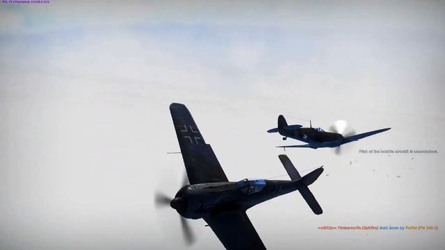 War Thunder - FW 190-A5 slow mo kills смотреть онлайн