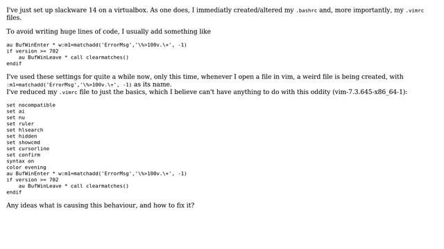 Vim autocommand creates weird file (2 Solutions!!) смотреть онлайн