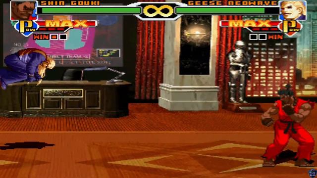 SvC Ultimate Mugen 2007 3rd Battle Edition V2.0 Gameplay - Shin Gouki - Medium Mode (Level 5)