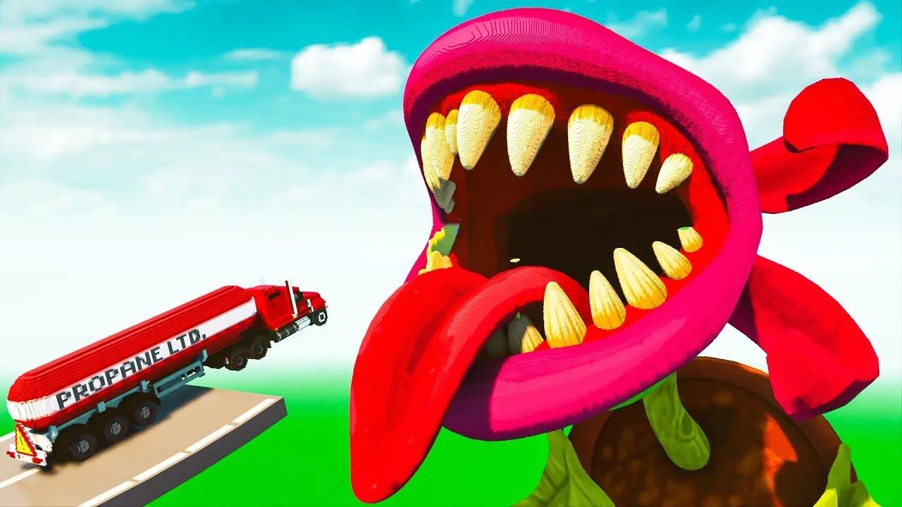 Автомобили против плотоядных растений Teardown