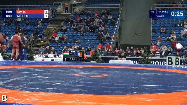 Round 2 GR - 66 kg: D. KIM (HUN) df. M. MIHUI (ROU), 2-1 смотреть онлайн