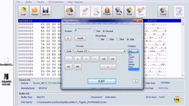 TNM7000: Изменение дампа ЭБУ Bosch Tricore и калькуляция Чек суммы смотреть онлайн