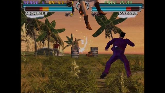 Tekken Tag Tournament, Arcade Mode, Michelle & Ganryu смотреть онлайн