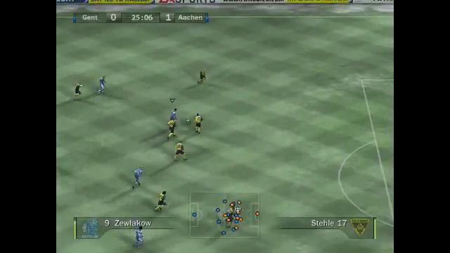 FIFA 08: KAA Gent vs Alemannia Aachen - 1st half (pc gameplay) смотреть онлайн