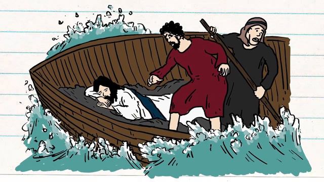 JESUS CALMS THE STORM BIBLE STORY | Kids on the Move смотреть онлайн
