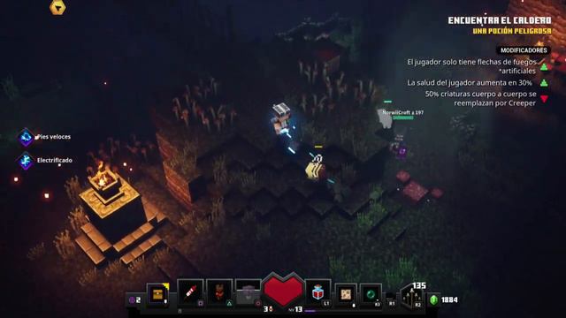 Minecraft Dungeons #5 - Español PS4 Pro HD Coop Norwii - Desbloqueamos la secreta de ciénaga húmeda смотреть онлайн