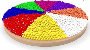 Мультики для детей, разноцветная пицца, учим цвета